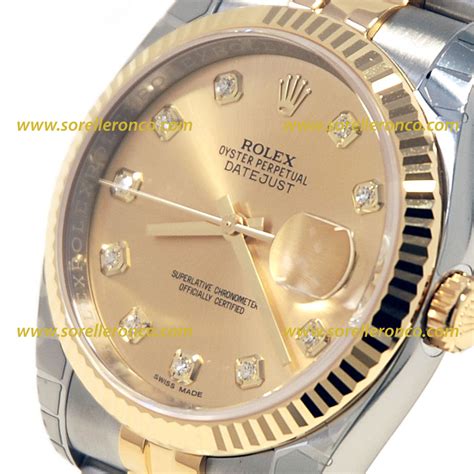 quadrante rolex acciaio oro datejust|rolex datejust 36 prezzo.